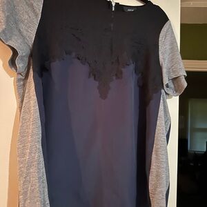 Very nice blouse , elegant for office work Apt.9 size M. Grey, navy and black